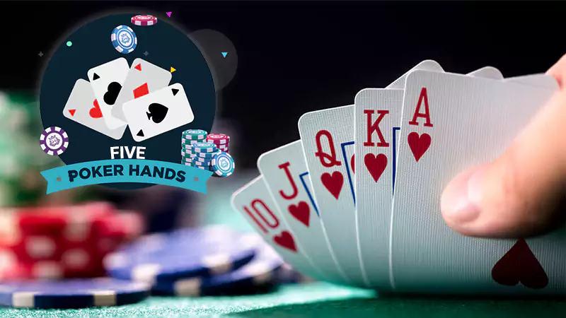 five poker hands