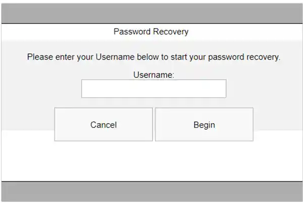 recover password