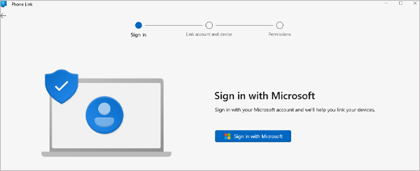 Sign in with a Microsoft account